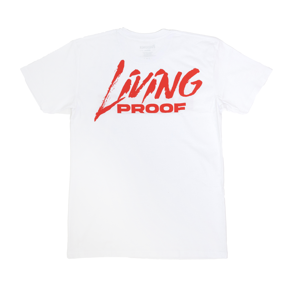 Living Proof White / Red T-Shirt